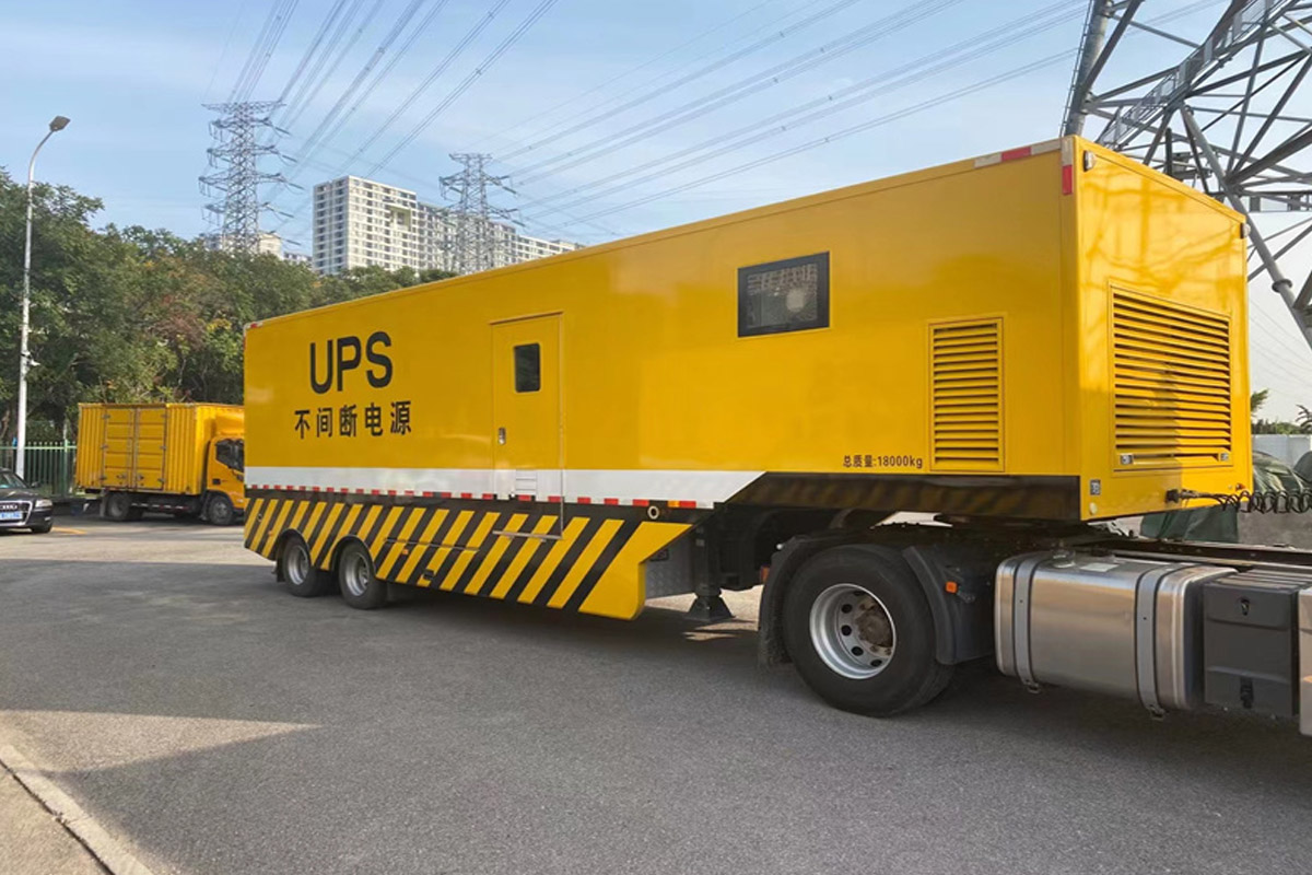 乐陵发电机租赁施工现场
